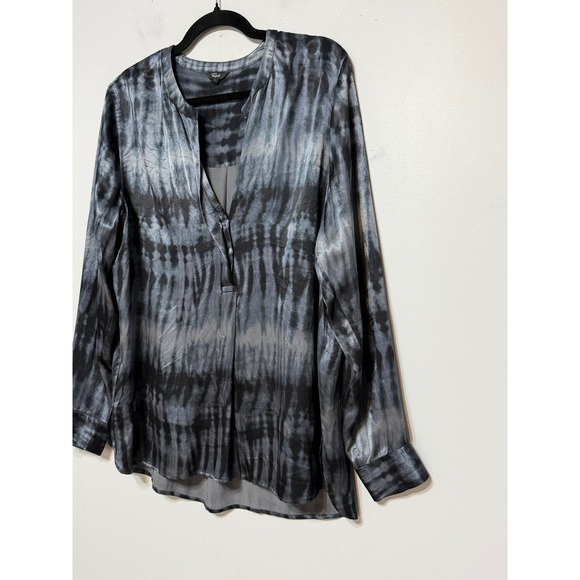 Rails Eclectic Cali Girl Tie Dye Tunic Blouse Womens Large Hippie‎ Art To Wear - Picture 4 of 8